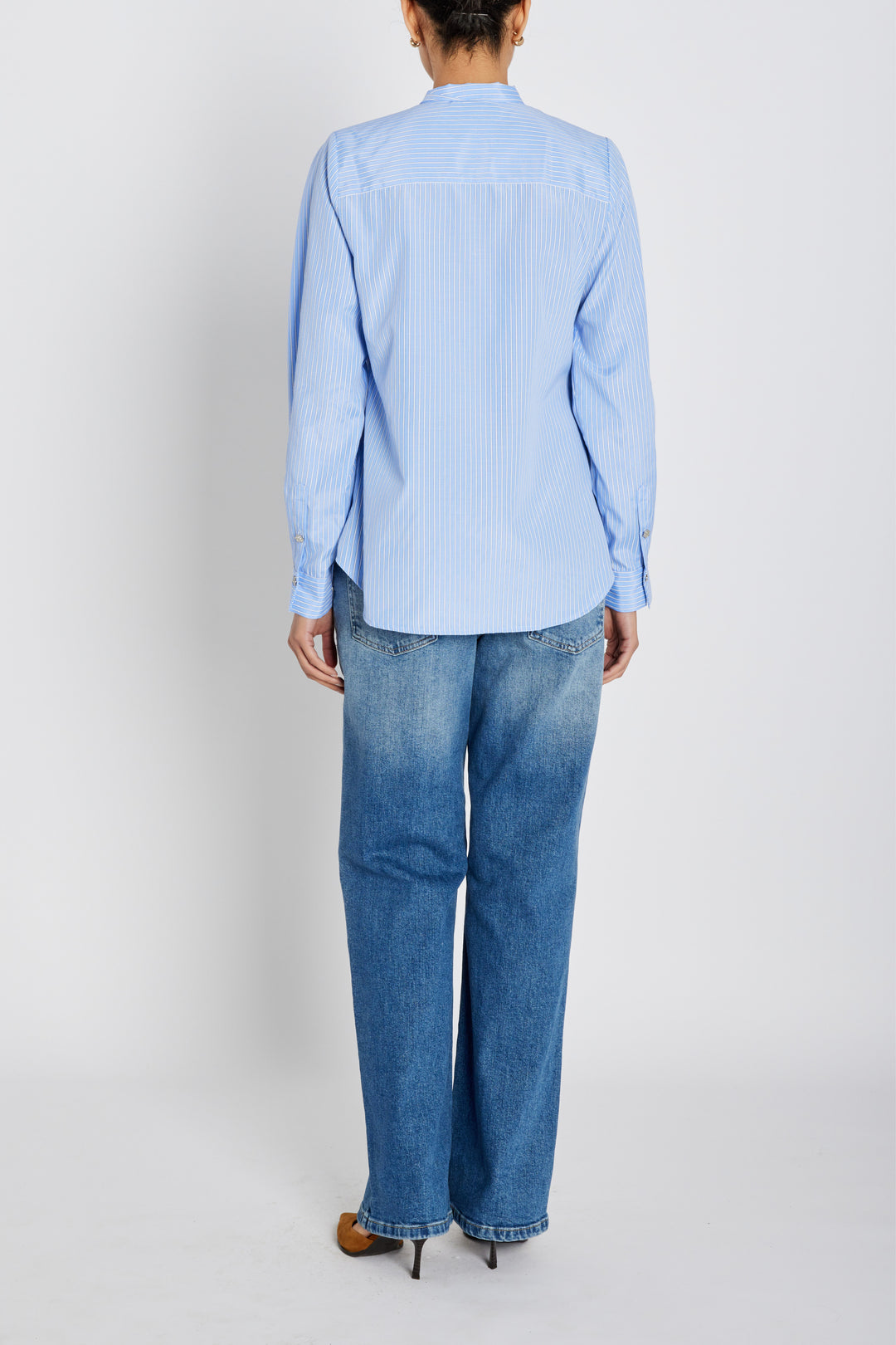 Bruuns Bazaar Women BorassusBBElza shirt Shirts Light blue stripe