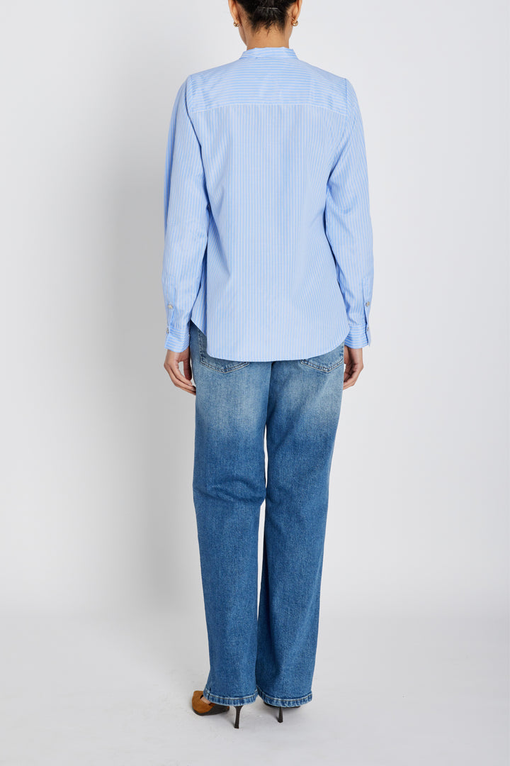 Bruuns Bazaar Women BorassusBBElza shirt Shirts Light blue stripe