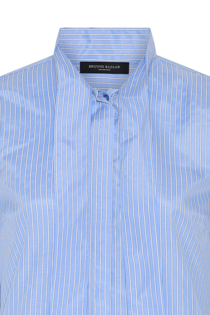 Bruuns Bazaar Women BorassusBBElza shirt Shirts Light blue stripe
