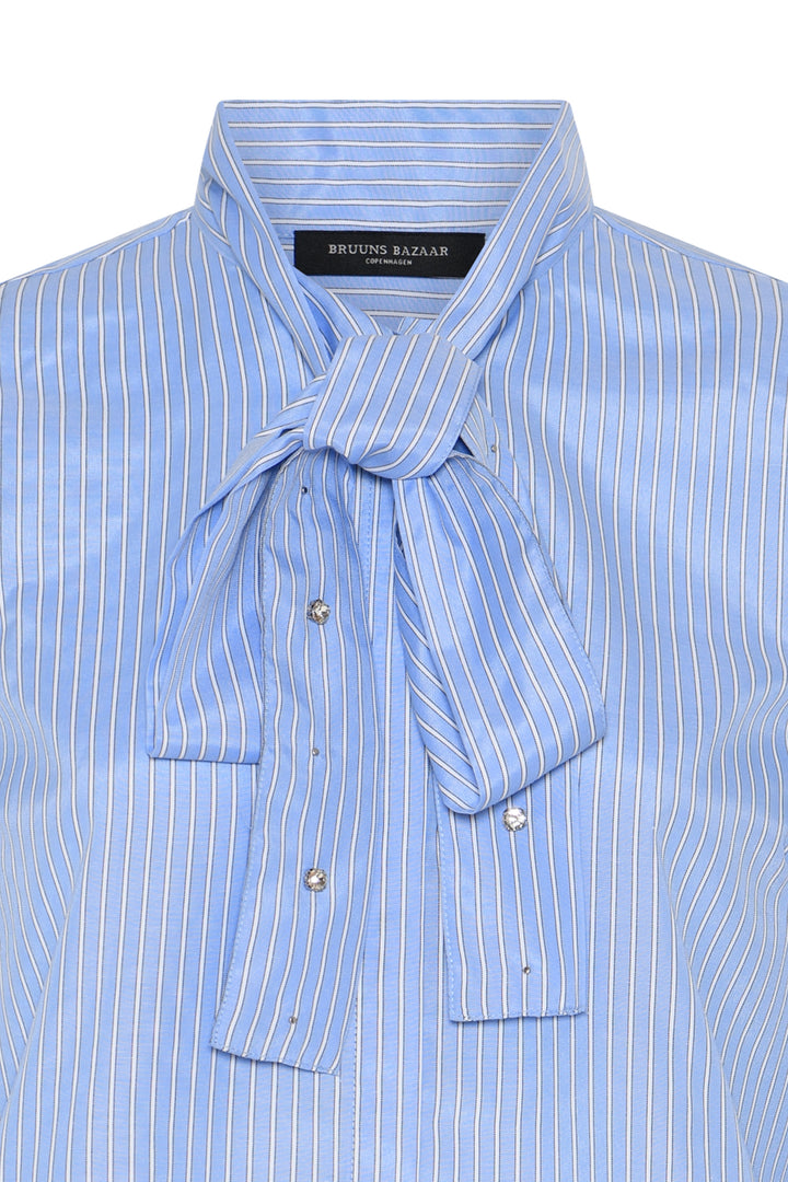 Bruuns Bazaar Women BorassusBBElza shirt Shirts Light blue stripe