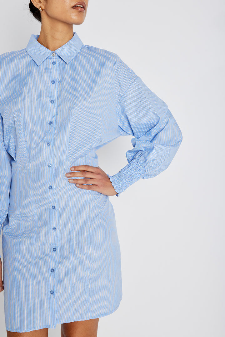 Bruuns Bazaar Women BorassusBBLinne dress Dress Light blue stripe