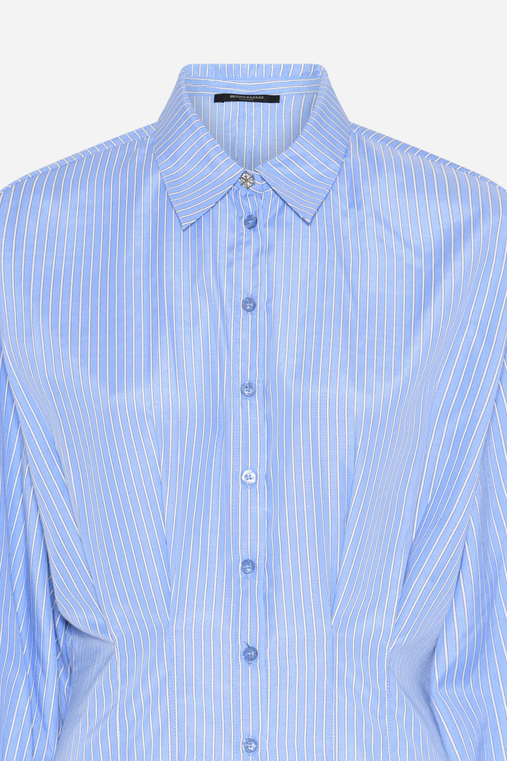 Bruuns Bazaar Women BorassusBBLinne dress Dress Light blue stripe