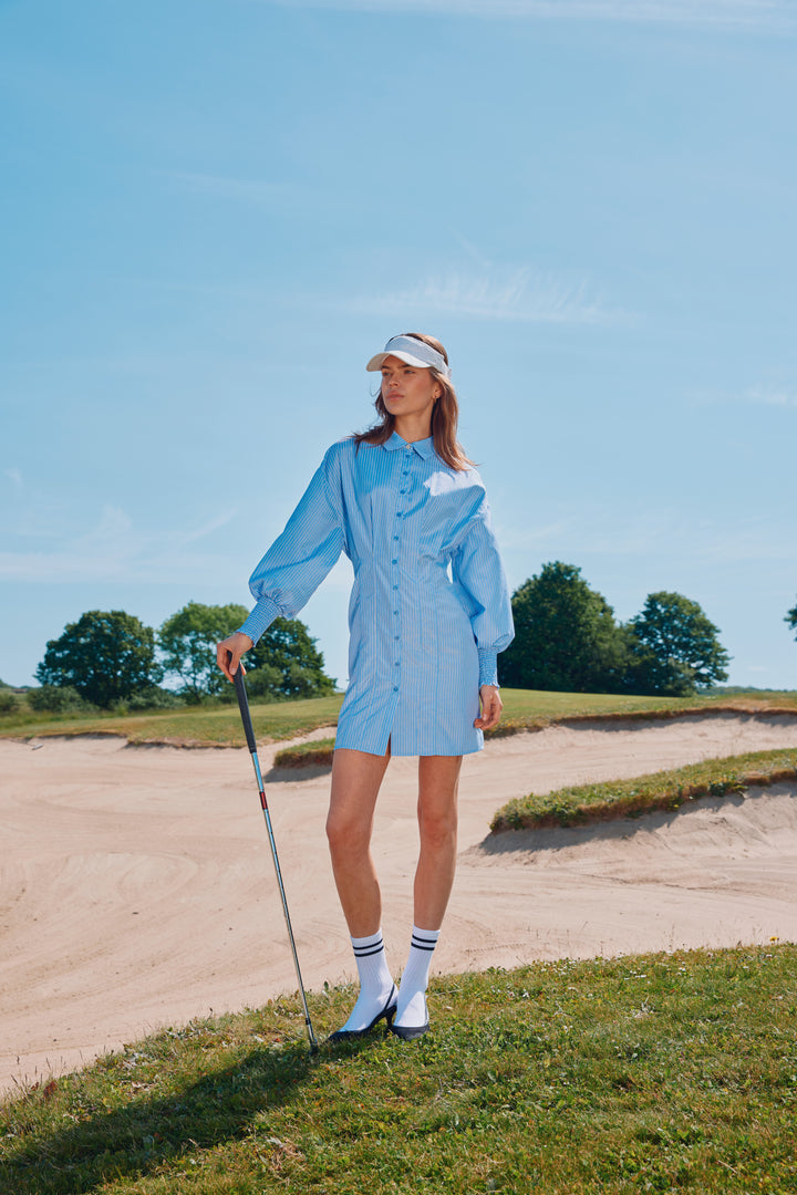 Bruuns Bazaar Women BorassusBBLinne dress Dress Light blue stripe