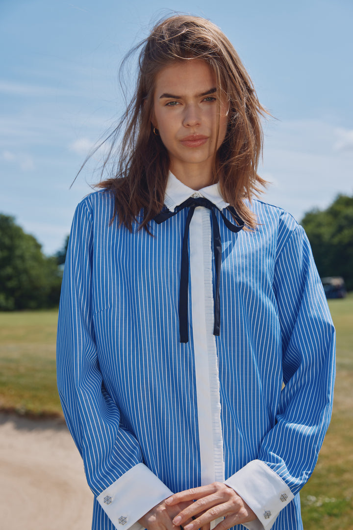 Bruuns Bazaar Women BorassusBBZiana shirt Shirts Dark blue Stripe