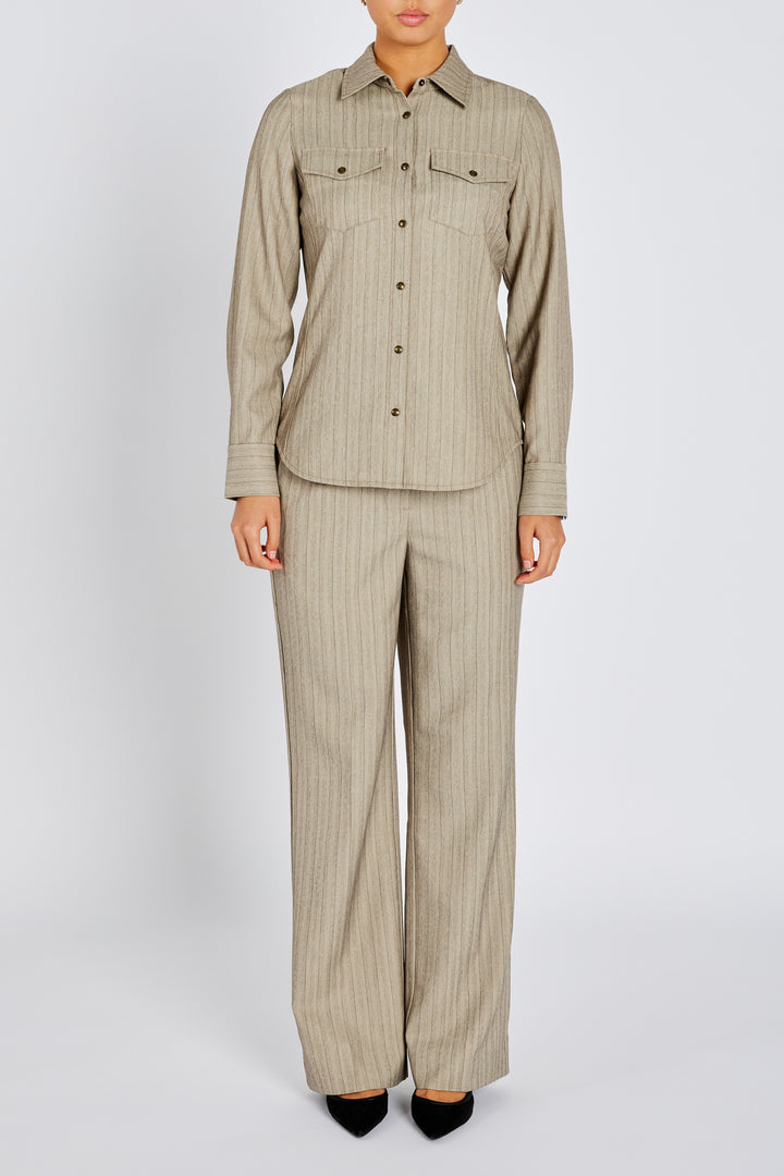 Bruuns Bazaar Women BoxelderBBFuju shirt Shirts Pinstripe w sequins