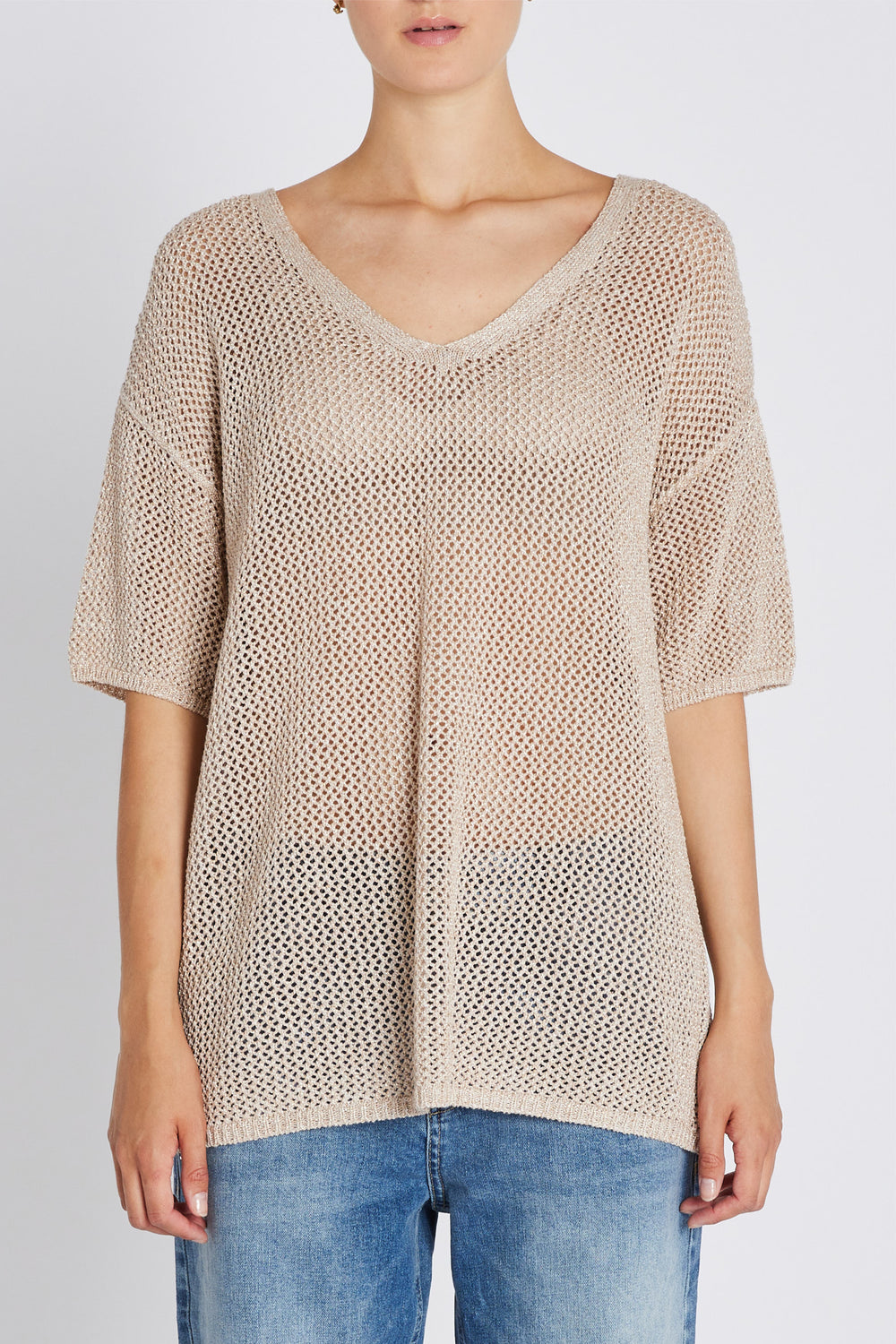 Bruuns Bazaar Women BoxwoodBBTasja knit Knit Beige w lurex