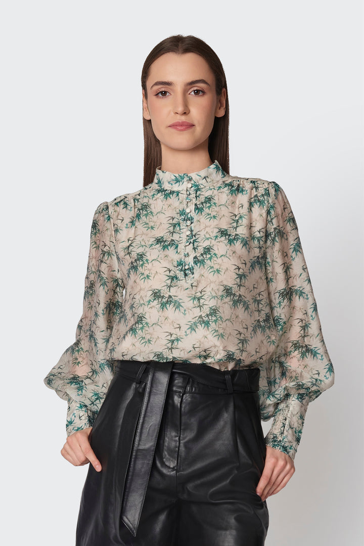 Bruuns Bazaar Women BoysenBBOmaira blouse blouse Green print