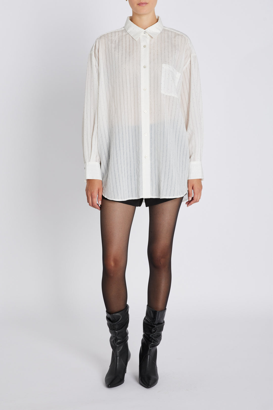 Bruuns Bazaar Women CalceoBBLowisa shirt Shirts White cream stripe