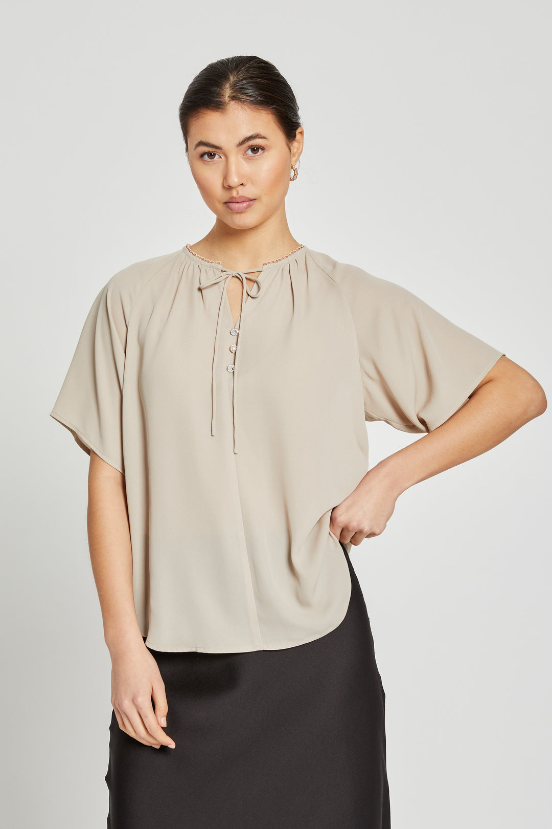 Bruuns Bazaar Women CamillaBBLuia blouse blouse Plaza Taupe