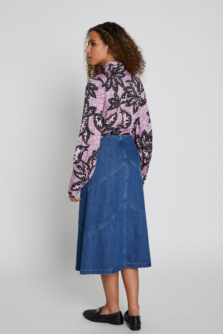 Bruuns Bazaar Women CanaBBEleen skirt Skirt Dark Blue denim