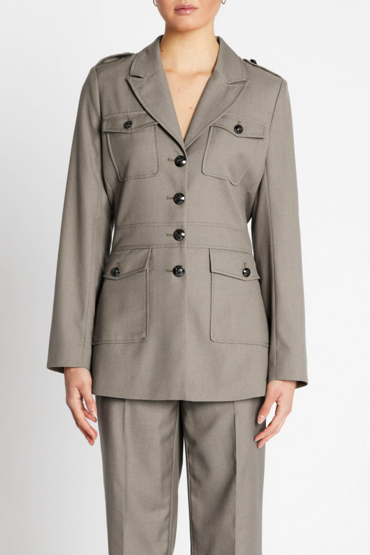 Bruuns Bazaar Women CarotaBBBakita Jacket Outerwear Concrete