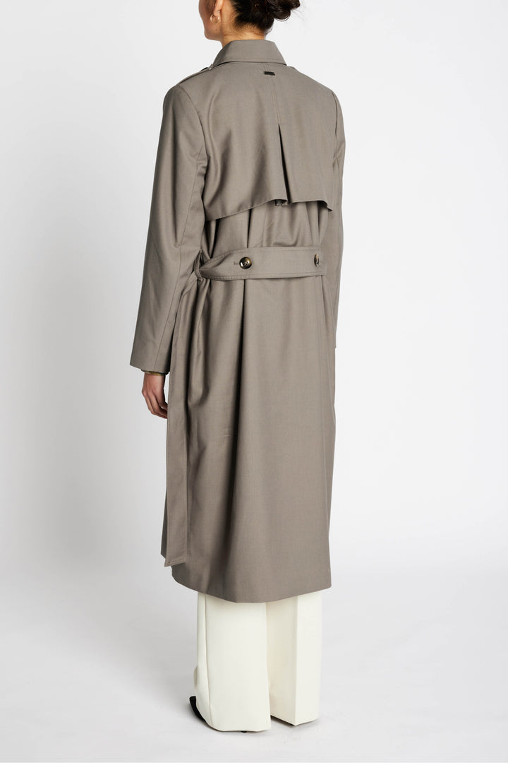 Bruuns Bazaar Women CarotaBBTori coat Outerwear Concrete