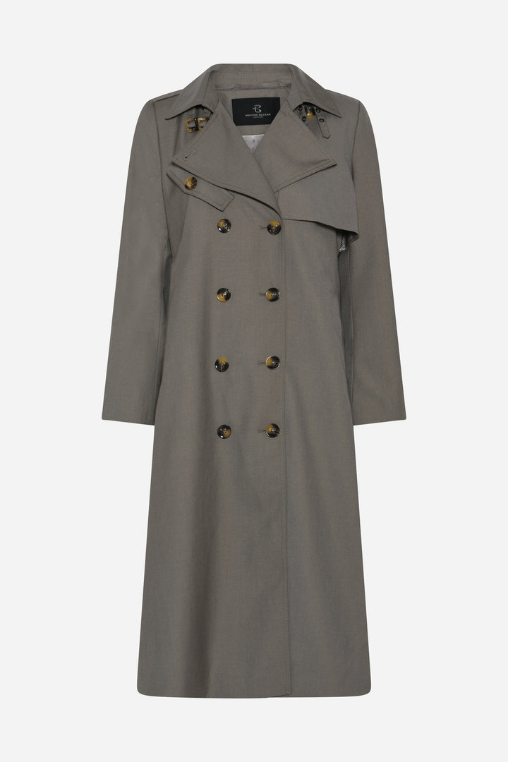 Bruuns Bazaar Women CarotaBBTori coat Outerwear Concrete