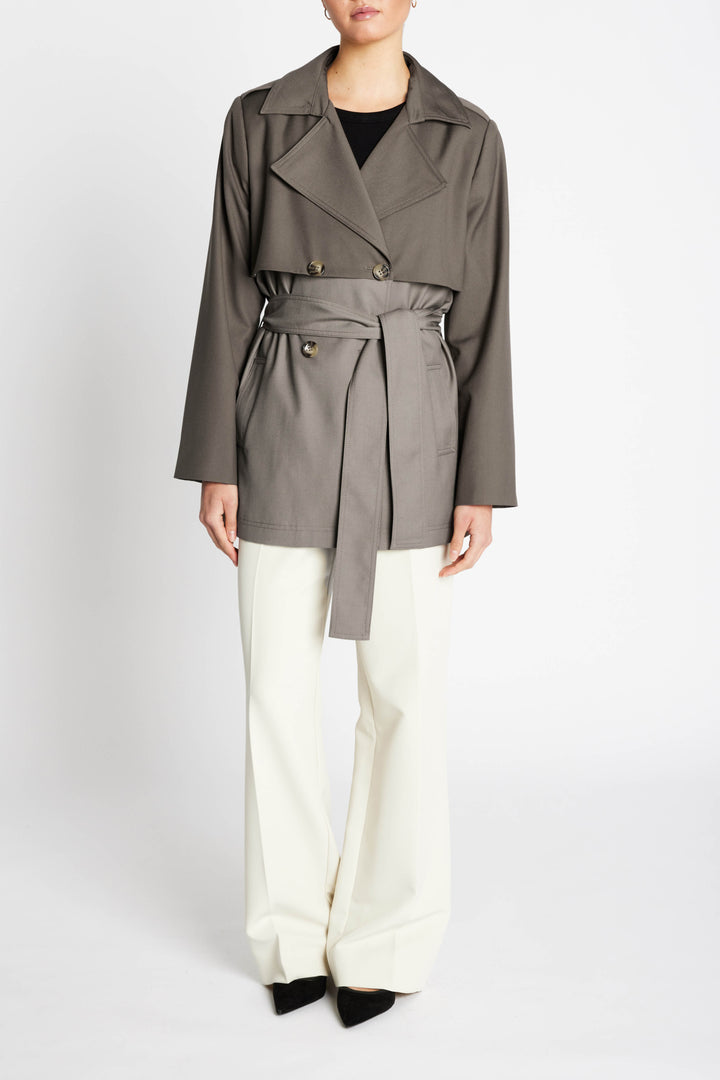 Bruuns Bazaar Women CarotaBBToya Jacket Outerwear Concrete