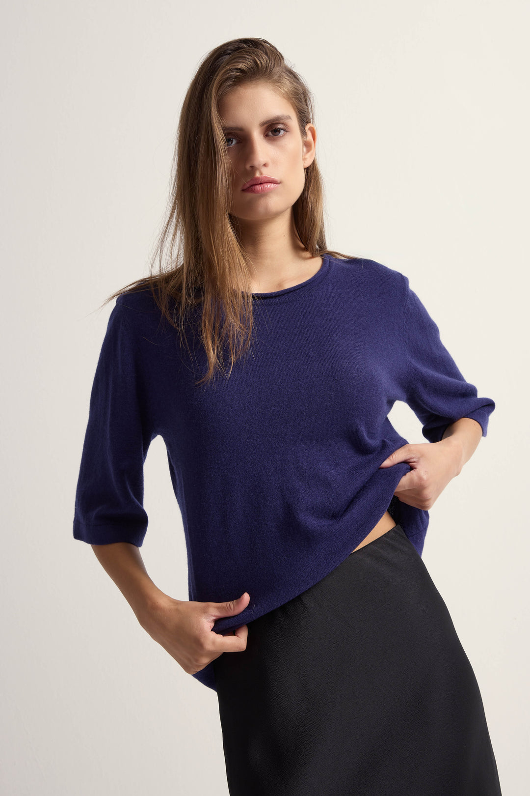 Bruuns Bazaar Women ChalinaBBAndra knit Knit Dark Blue