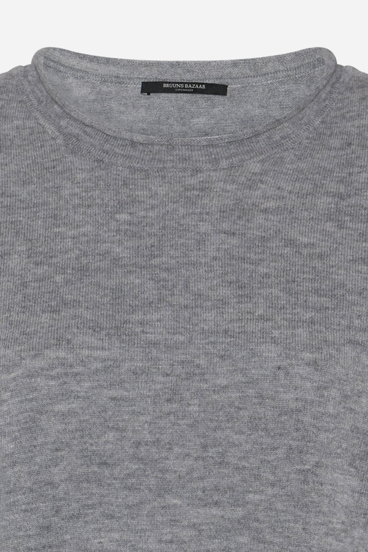 Bruuns Bazaar Women ChalinaBBAndra knit Knit Mid grey mel