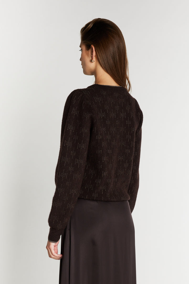 Bruuns Bazaar Women ChalinaBBElesa knit Knit Dark Brown