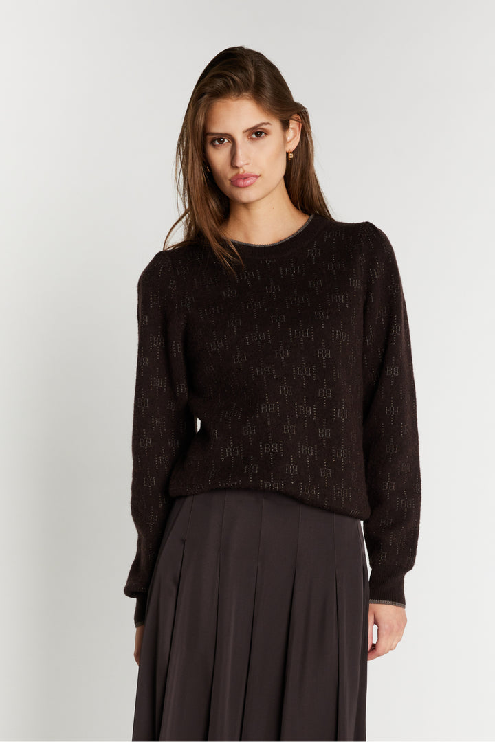 Bruuns Bazaar Women ChalinaBBElesa knit Knit Dark Brown