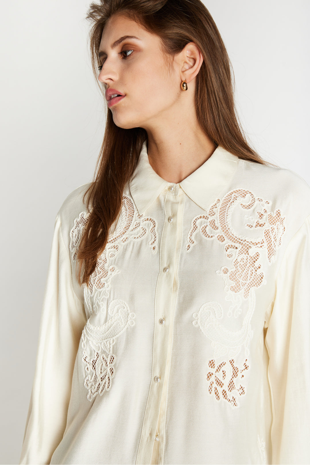Bruuns Bazaar Women ChamaBBAlya shirt Shirts Snow White