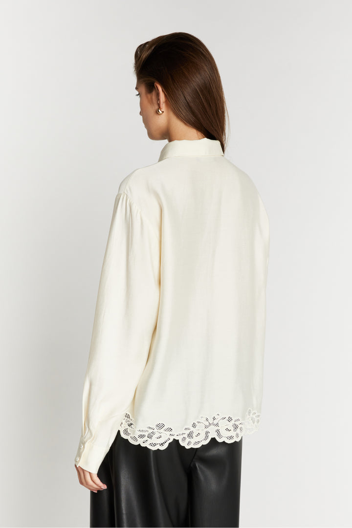Bruuns Bazaar Women ChamaBBAlya shirt Shirts Snow White