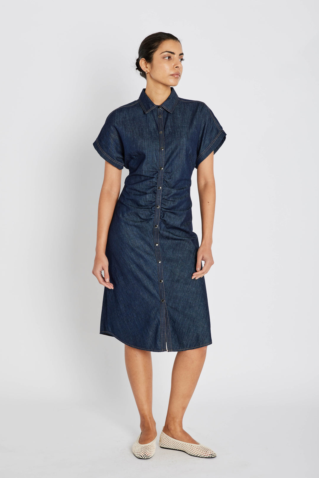Bruuns Bazaar Women ChambraBBCallie dress Dress Denim blue