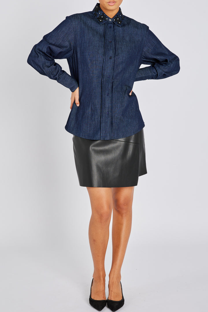 Bruuns Bazaar Women ChambraBBSiwa shirt Shirts Denim blue