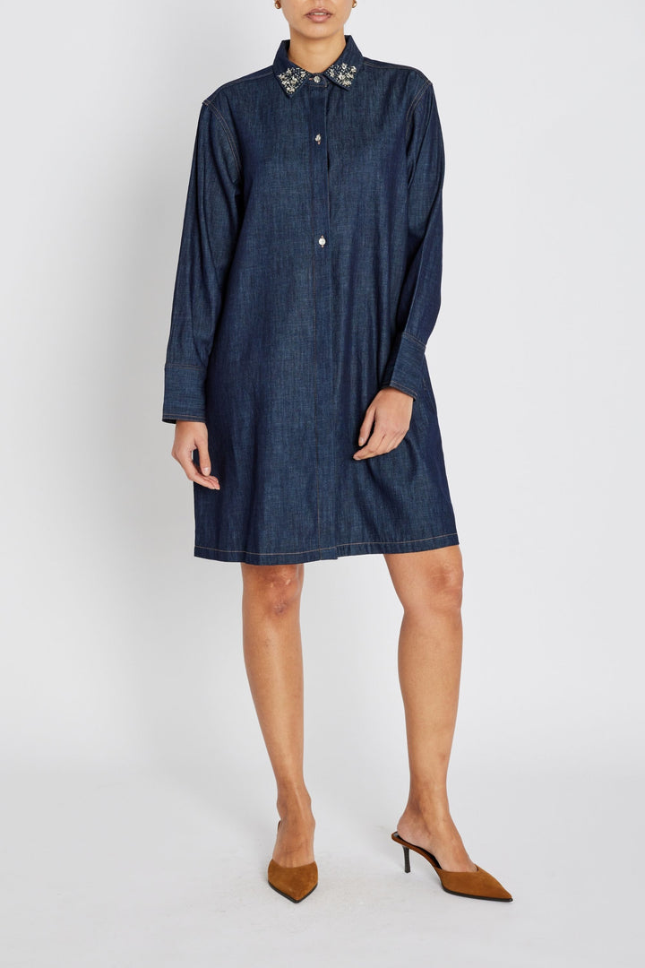 Bruuns Bazaar Women ChambraBBYinata dress Dress Denim blue