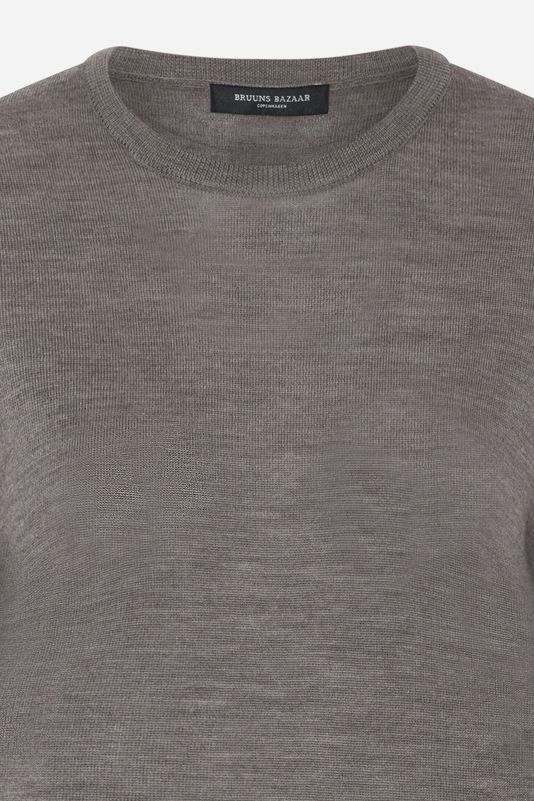 Bruuns Bazaar Women CharleneBBRound Neck knit Knit Concrete melange