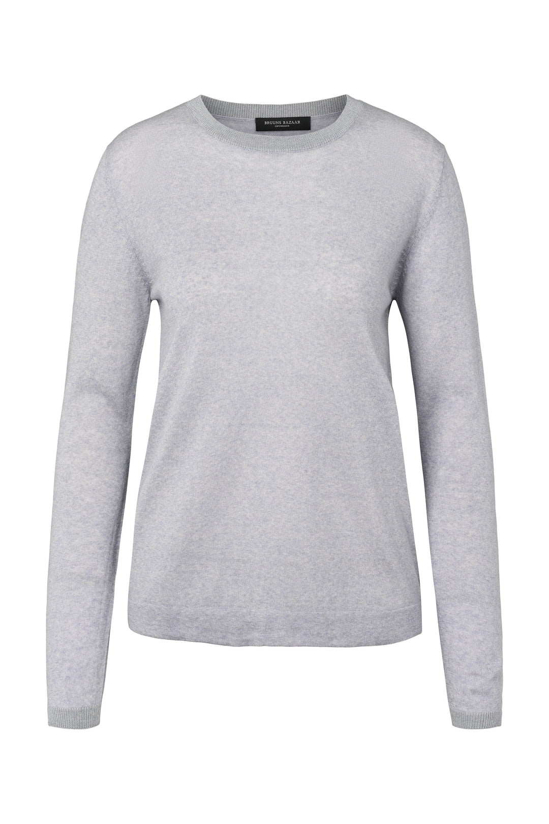 Bruuns Bazaar Women CharleneBBRound Neck knit Knit Light grey melange