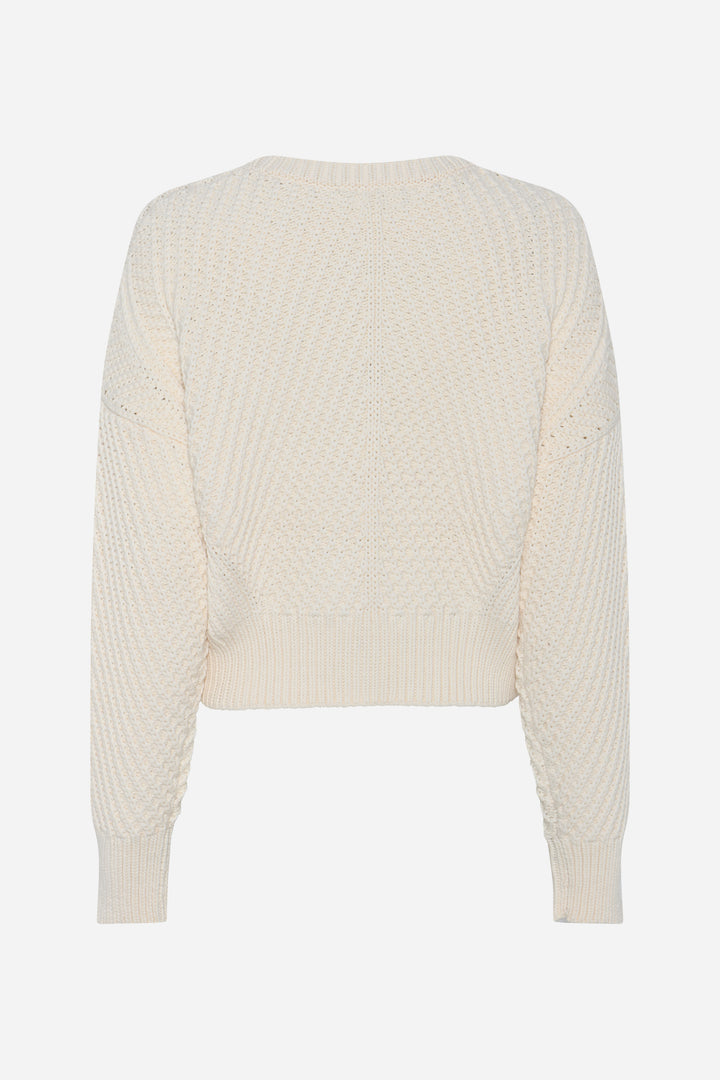 Bruuns Bazaar Women CotlonBBHera knit Knit Creme