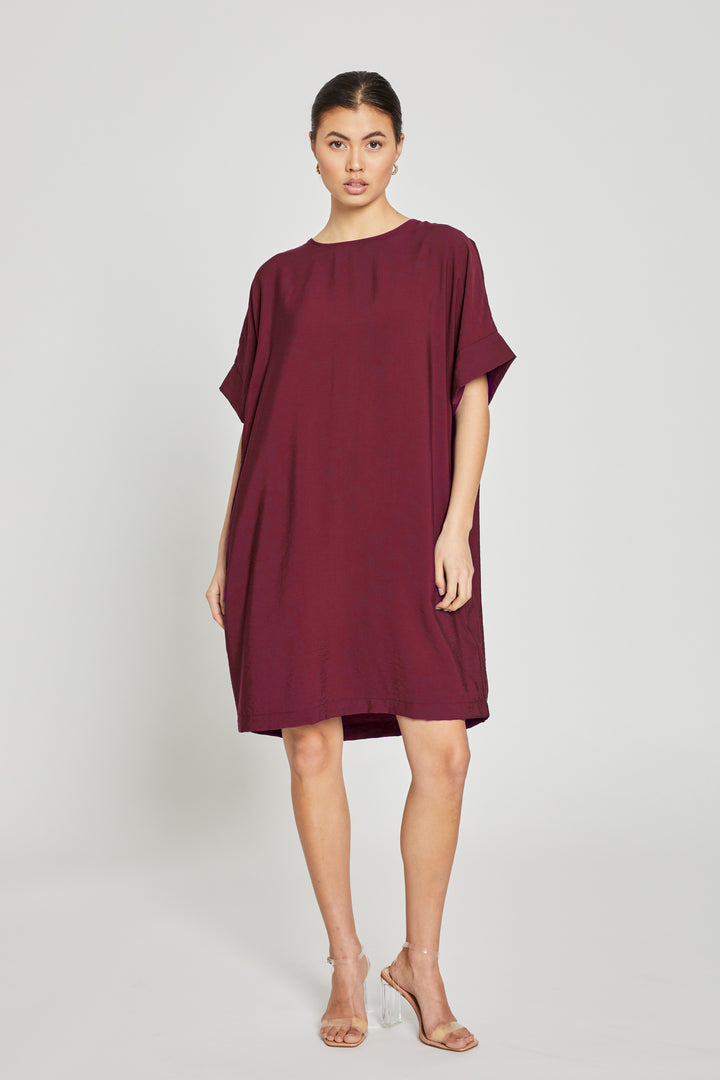 Bruuns Bazaar Women CressBBGigi dress Dress Oxblood