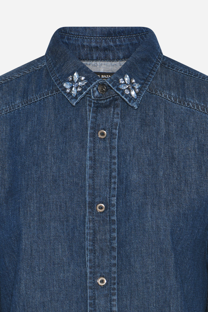 Bruuns Bazaar Women DenimBBEss shirt Shirts Blue Denim