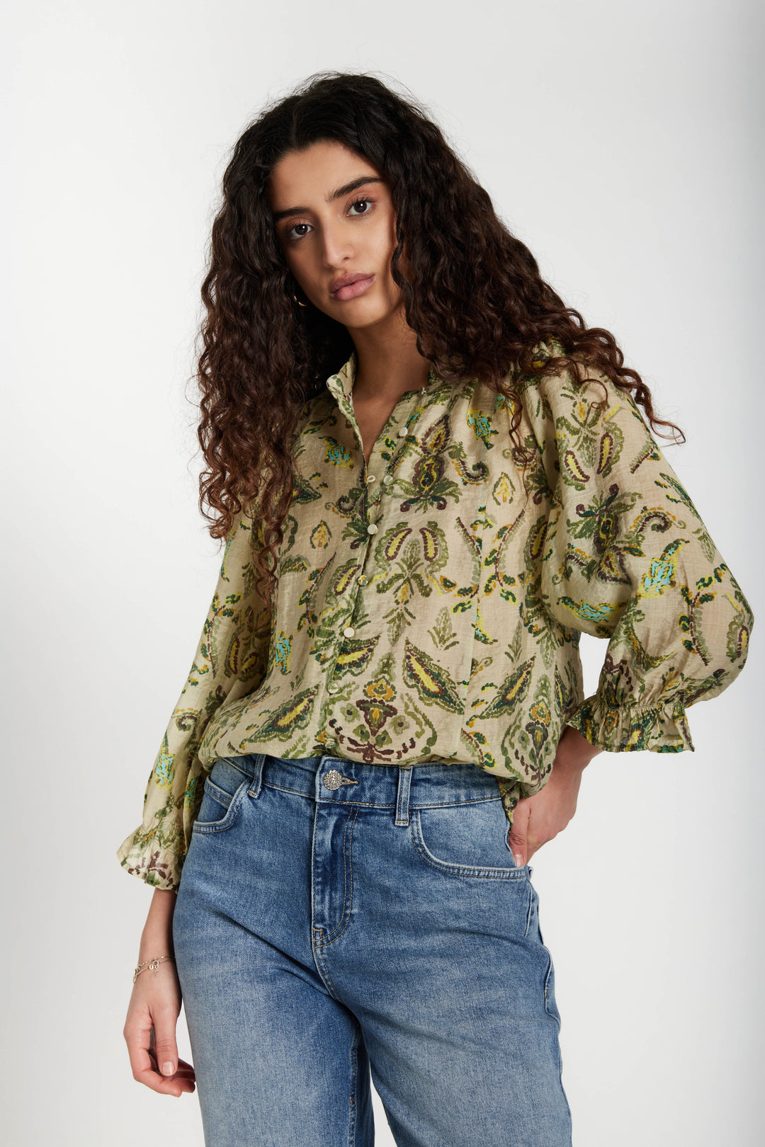 Bruuns Bazaar Women DuscleBBVivana shirt Shirts Multi Green print