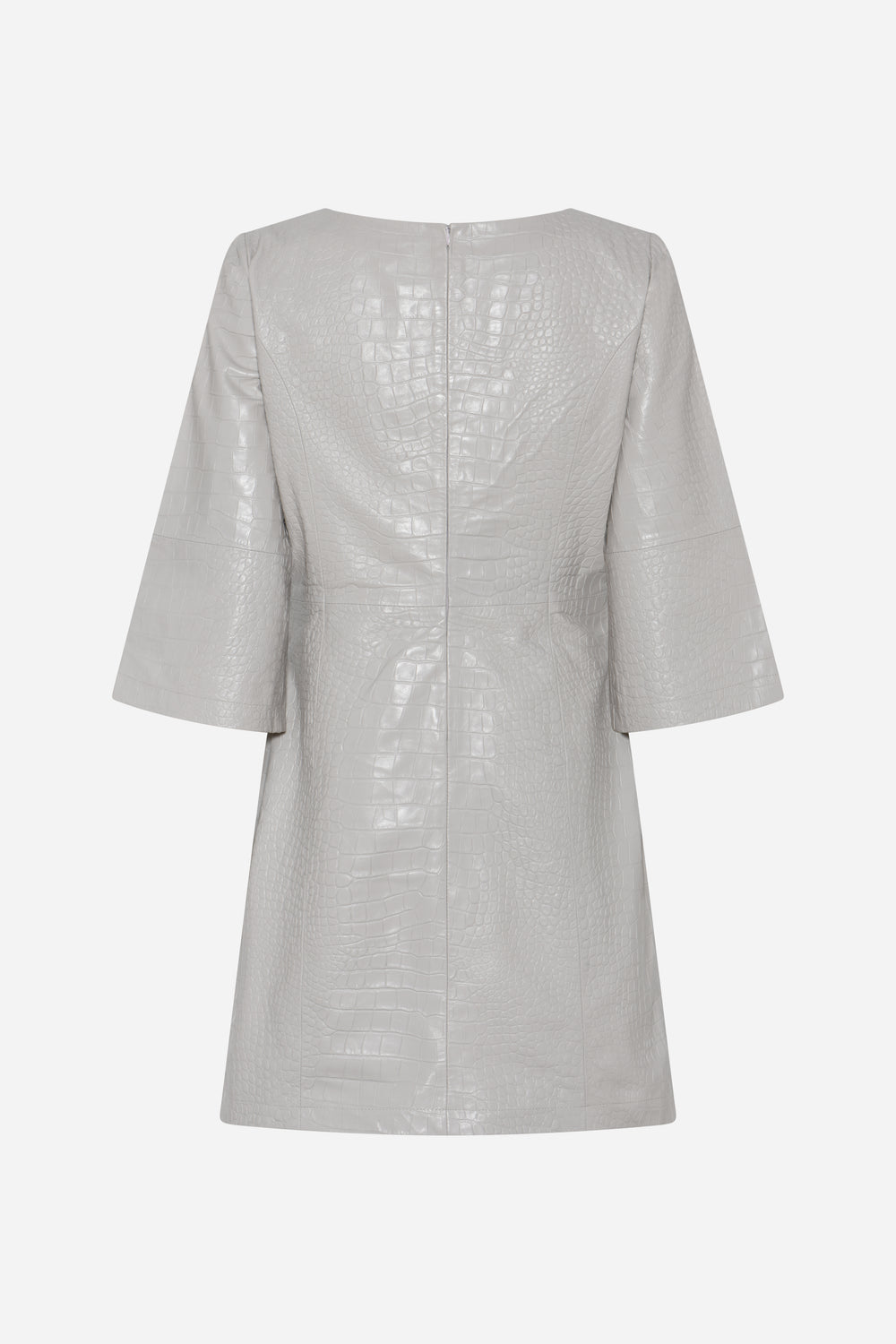 Bruuns Bazaar Women EmbossedBBNutali leather dress Dress Silver Cloud