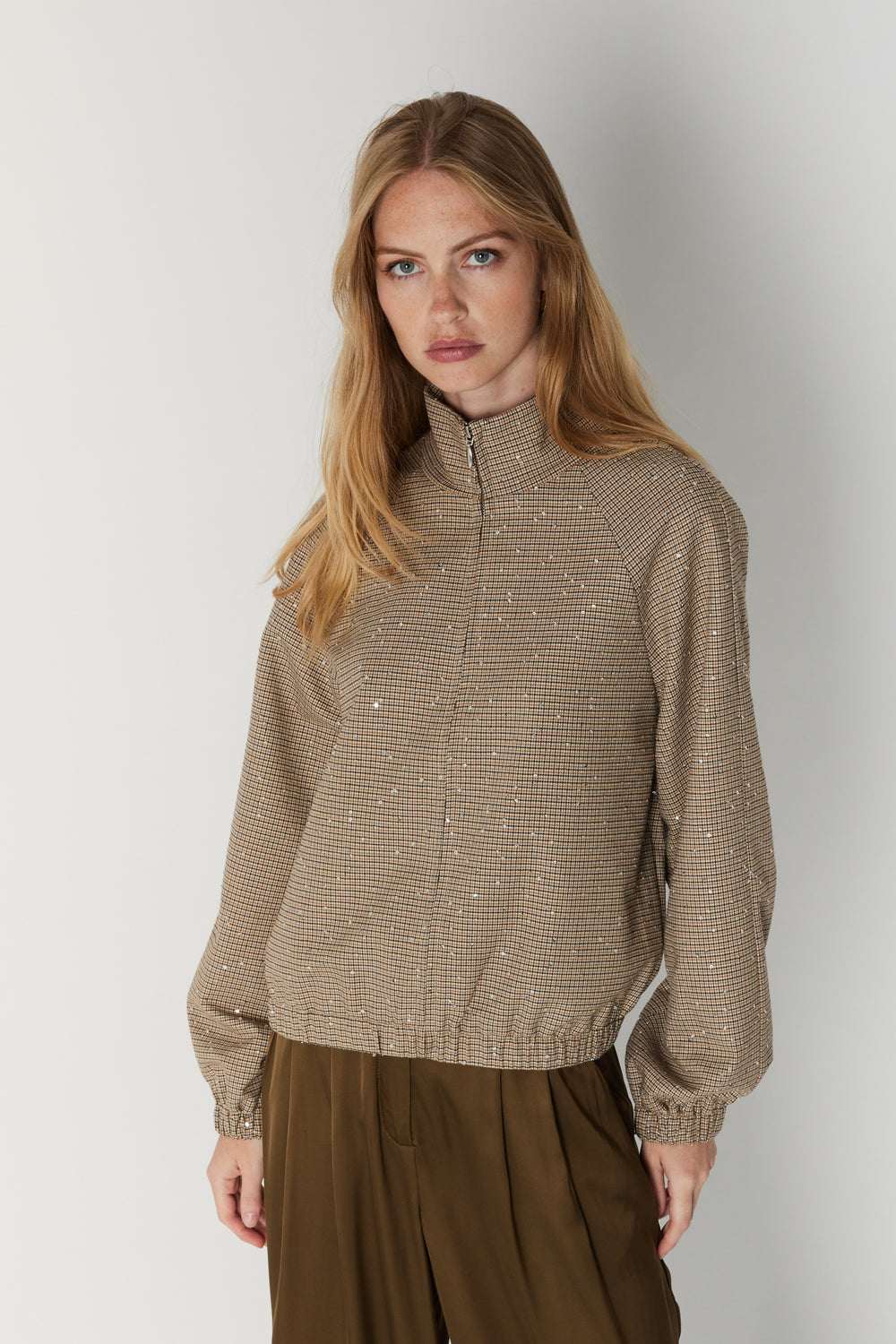 Bruuns Bazaar Women EremosBBVivi jacket Blazer Light check