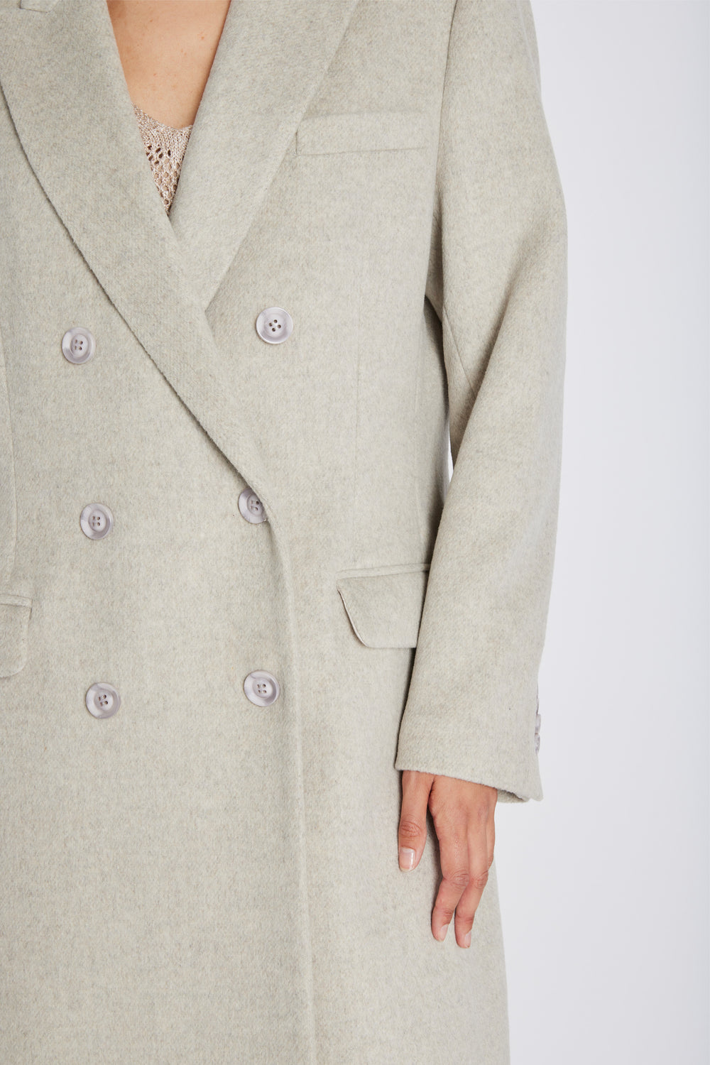 Bruuns Bazaar Women FallopiaBBAbellas coat Outerwear Beige Melange