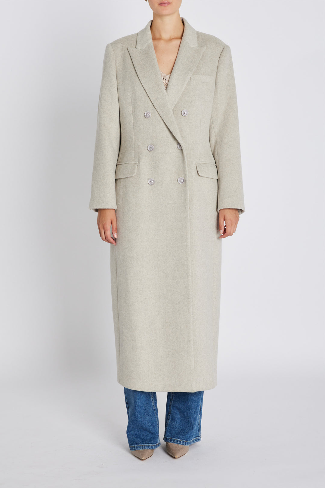 Bruuns Bazaar Women FallopiaBBAbellas coat Outerwear Beige Melange
