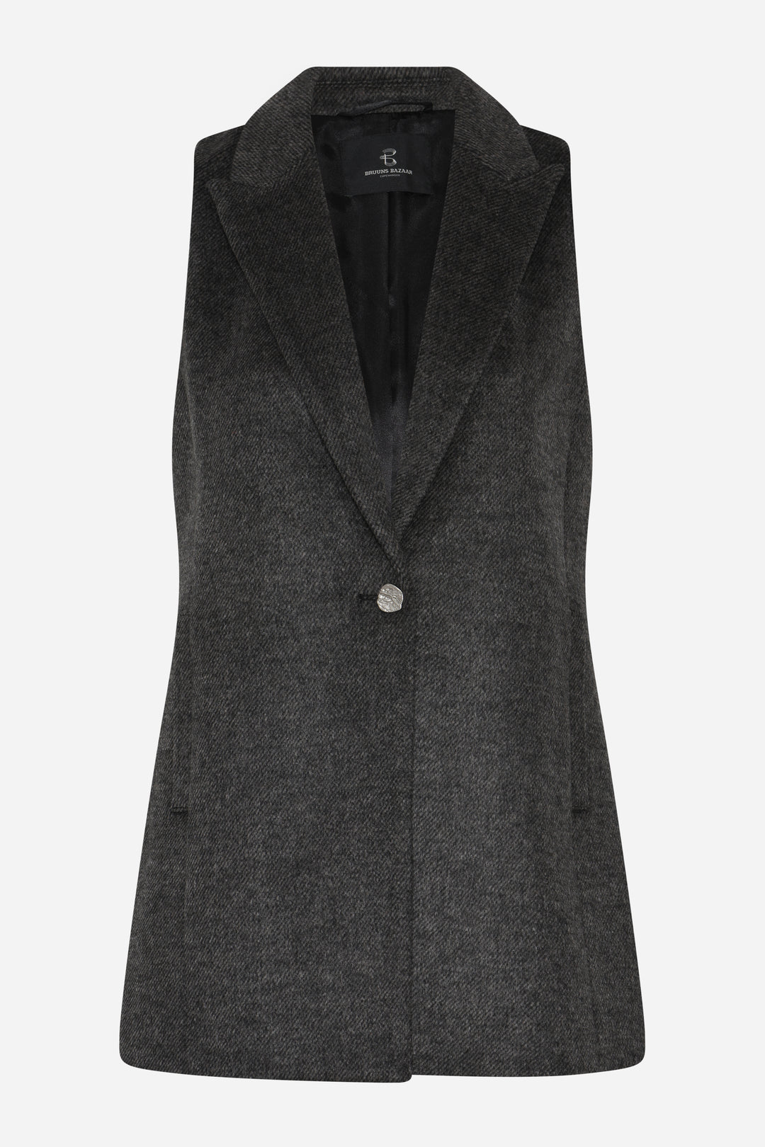 Bruuns Bazaar Women FallopiaBBLianna waistcoat Outerwear Dark Grey Melange