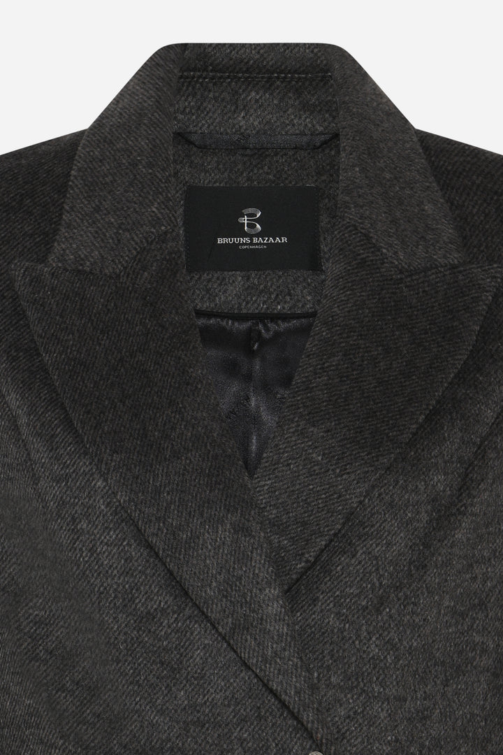 Bruuns Bazaar Women FallopiaBBWillia jacket Outerwear Dark Grey Melange