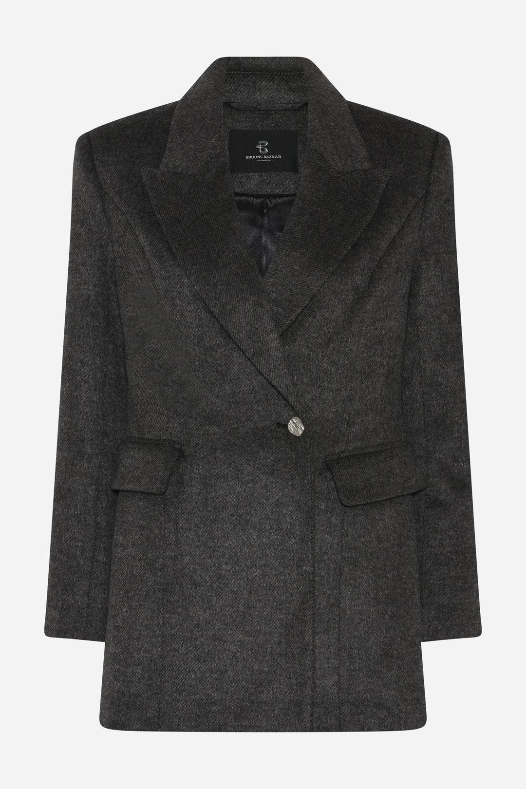 Bruuns Bazaar Women FallopiaBBWillia jacket Outerwear Dark Grey Melange