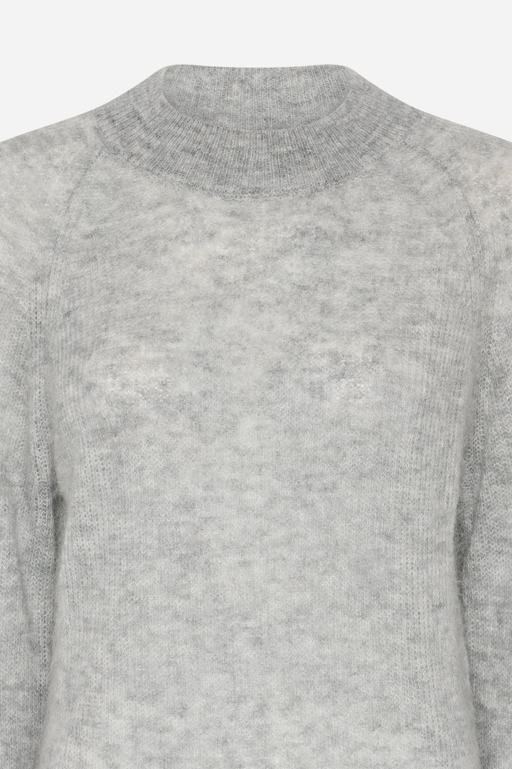 Bruuns Bazaar Women FluffyBBAma knit Knit Light grey melange