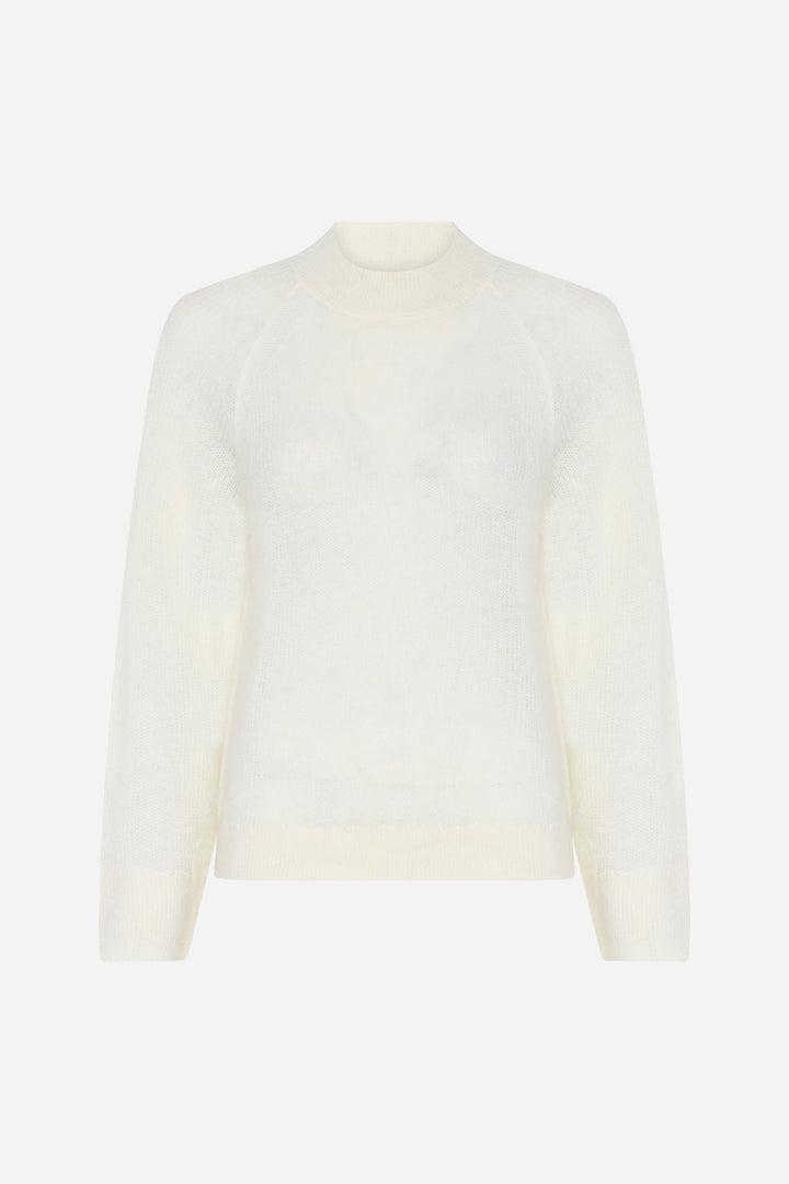 Bruuns Bazaar Women FluffyBBAma knit Knit Off White