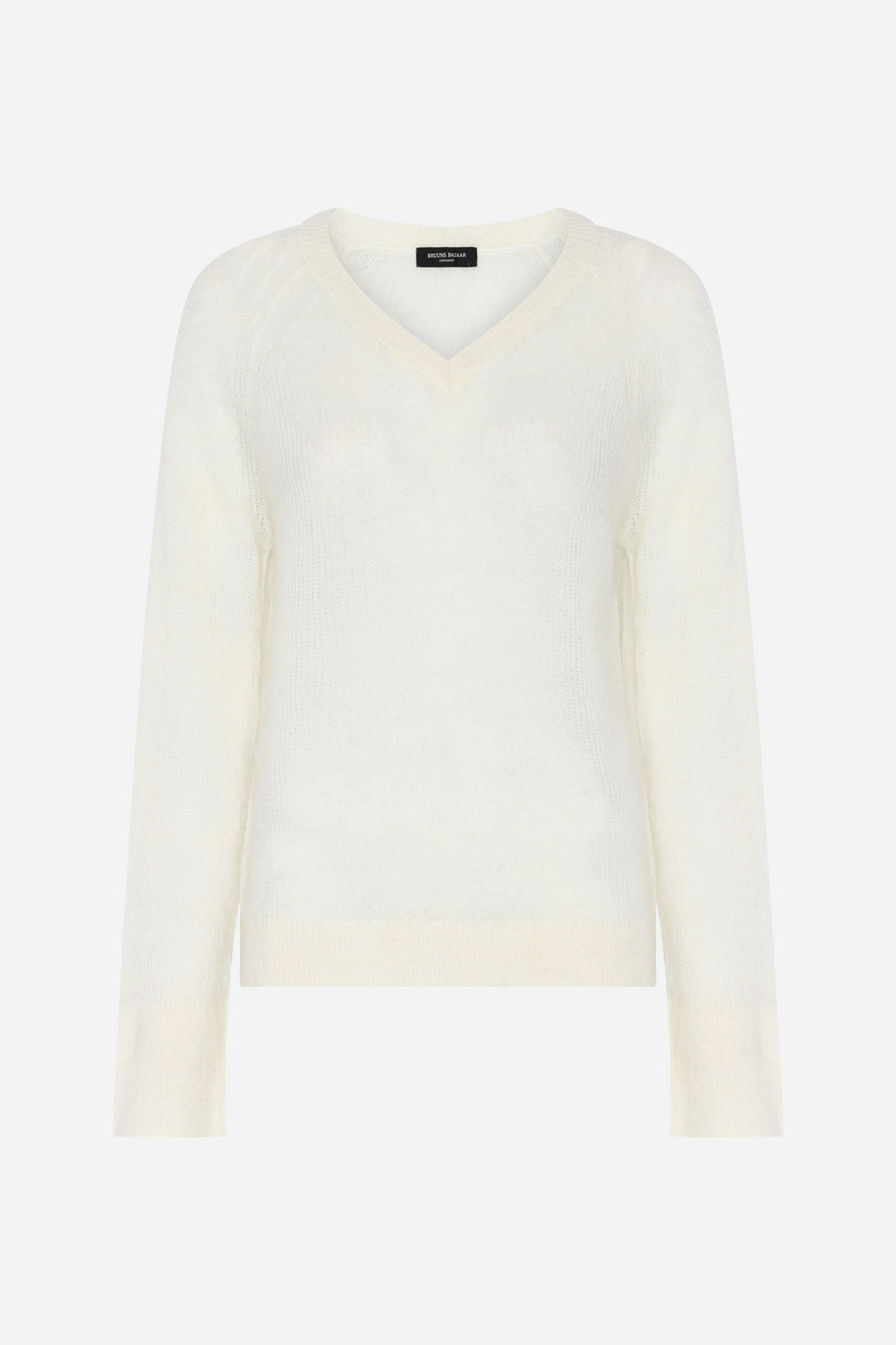Bruuns Bazaar Women FluffyBBAmera knit Knit Off White