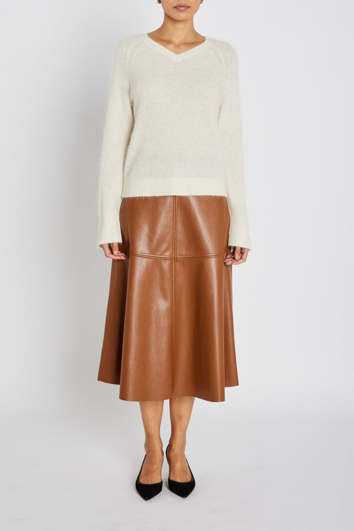 Bruuns Bazaar Women FluffyBBAmera knit Knit Off White