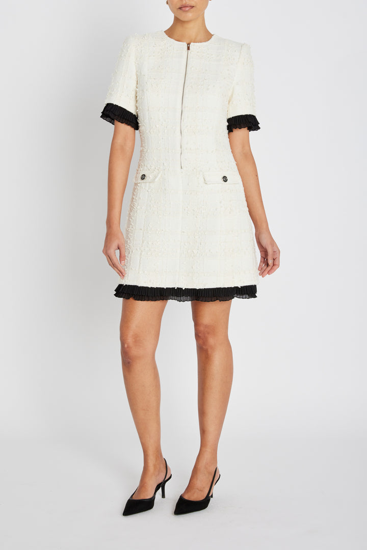 Bruuns Bazaar Women GaussiaBBZenny dress Dress White Cream