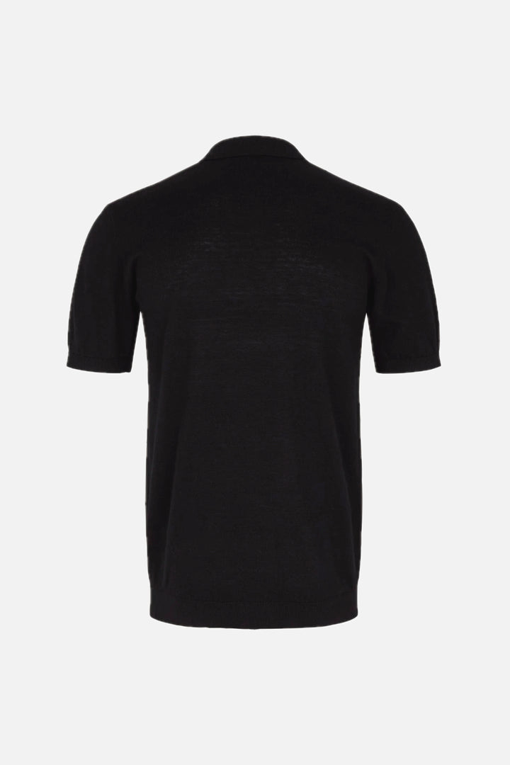 Bruuns Bazaar Men Gerhard Polo s/s Knit Black