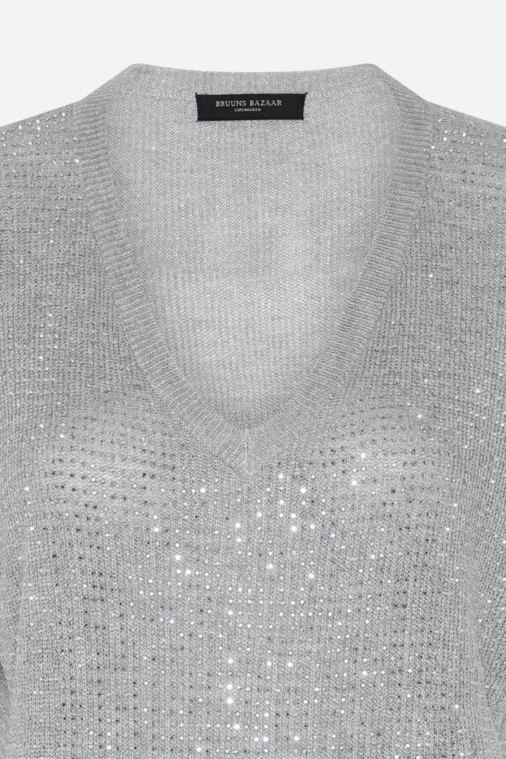 Bruuns Bazaar Women HoweaBBMarlee Glitter knit Knit Silver