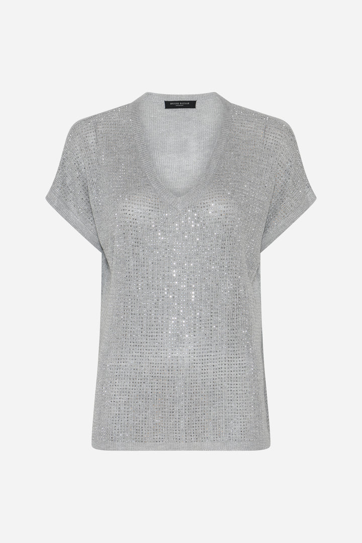 Bruuns Bazaar Women HoweaBBMarlee Glitter knit Knit Silver