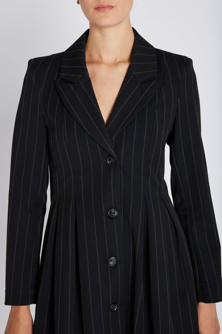 Bruuns Bazaar Women HydrangeaBBTova dress Dress Black pinstripe