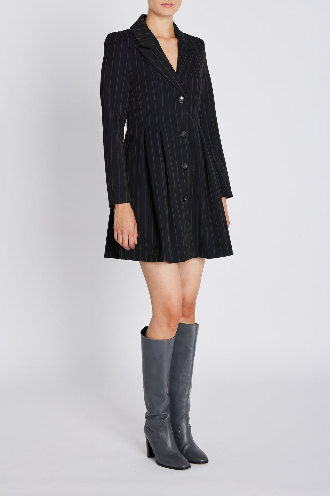 Bruuns Bazaar Women HydrangeaBBTova dress Dress Black pinstripe